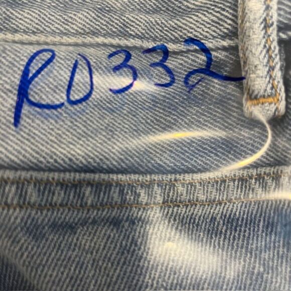 ALL SAINTS Ava Stud Jeans Metal Studded Side Seams Cotton Straight Size 25 - Picture 14 of 14